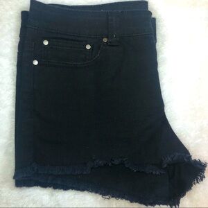 Forever 21 Black Cut Off Jean Shorts